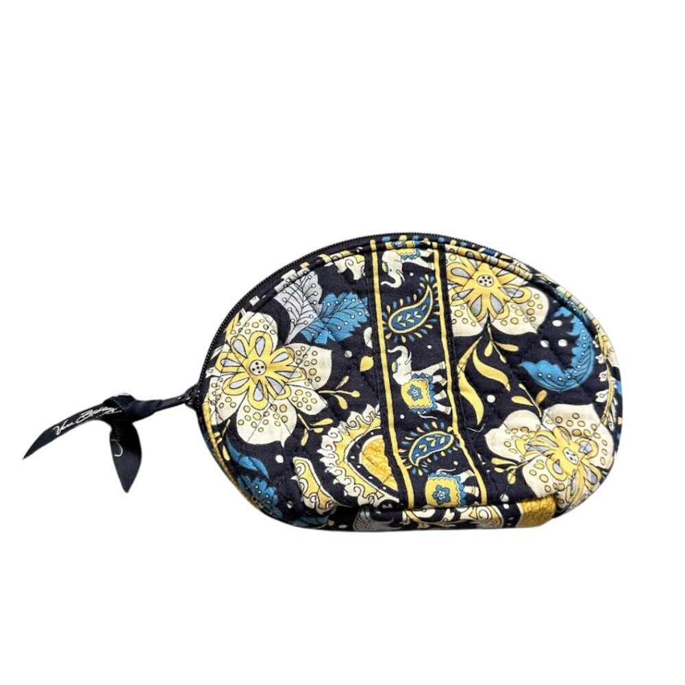 VERA BRADLEY Cosmetic Bag with Mirror ELLIE BLUE